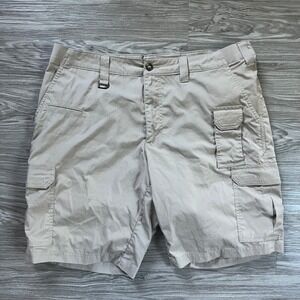 5.11 Tactical Mens 38 Khaki Tan Ripstop Cargo Shorts 73349-055